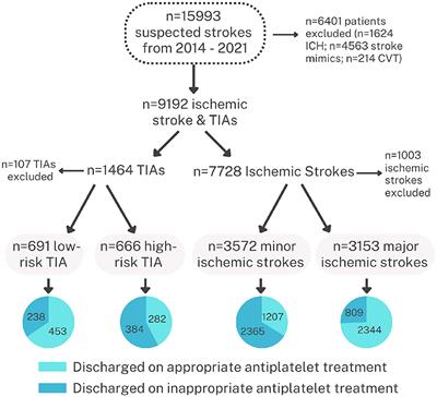 Appropriate use of antiplatelet medications following transient ischemic attacks and stroke: a 9-year study from the Middle East